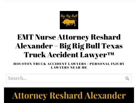 Attorney Reshard Alexander - Big Rig Bull Texas Truck Accident Lawyer