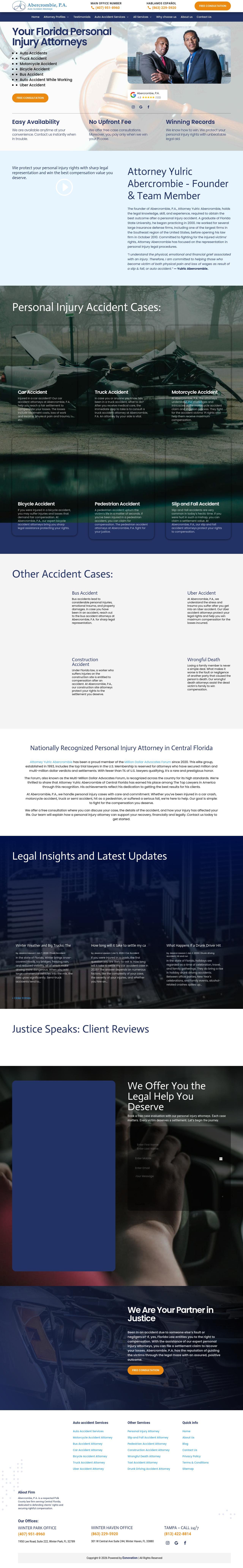 Abercrombie, PA - Winter Haven FL Lawyers