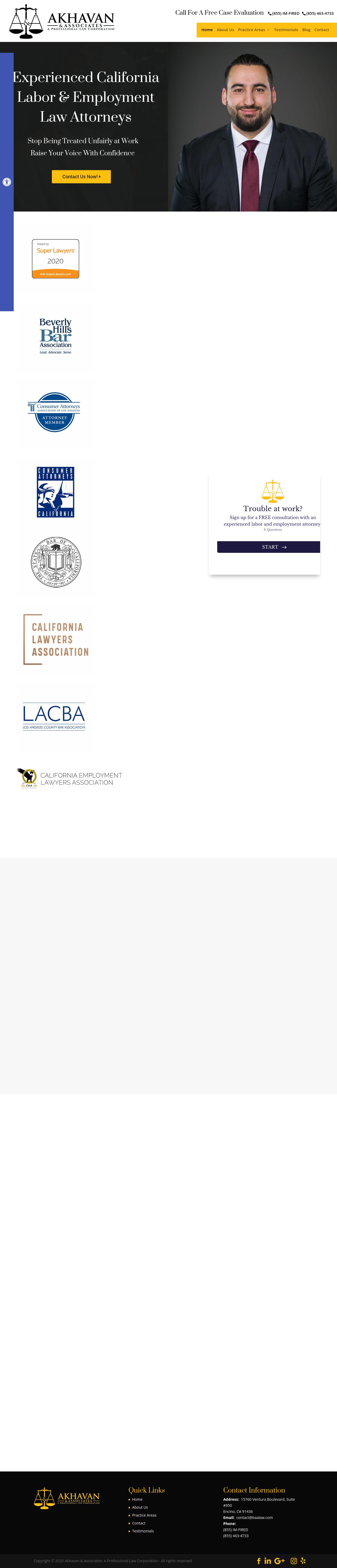 AKHAVAN & ASSOCIATES: A Professional Law Corporation - Van Nuys CA Lawyers