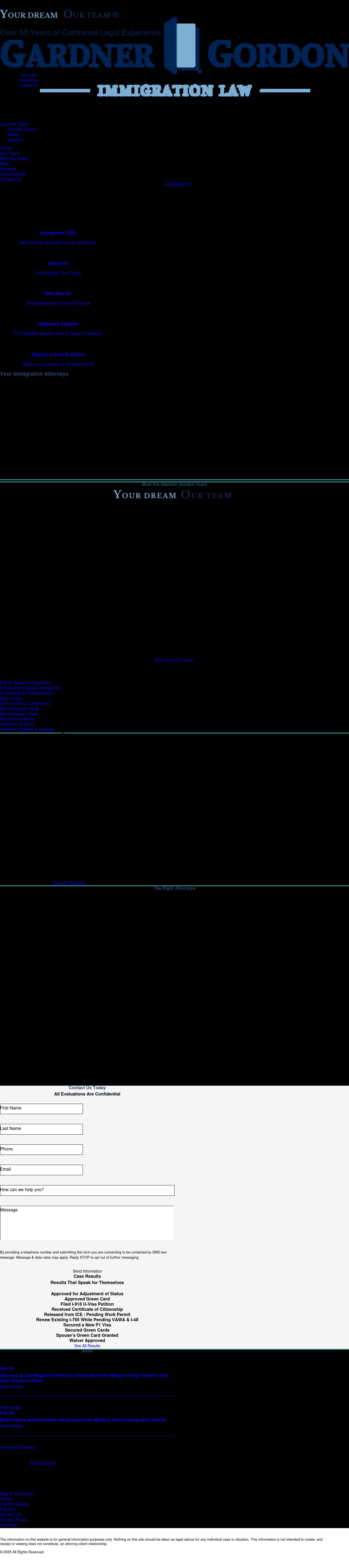 Alan Gordon Immigration Law - Charlotte NC Lawyers