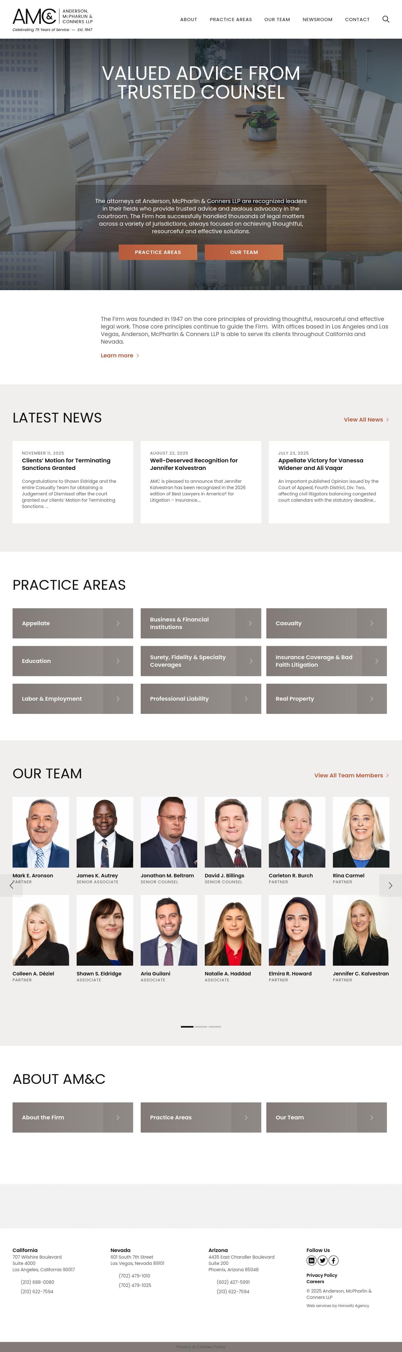 Anderson, McPharlin & Conners LLP - Los Angeles CA Lawyers