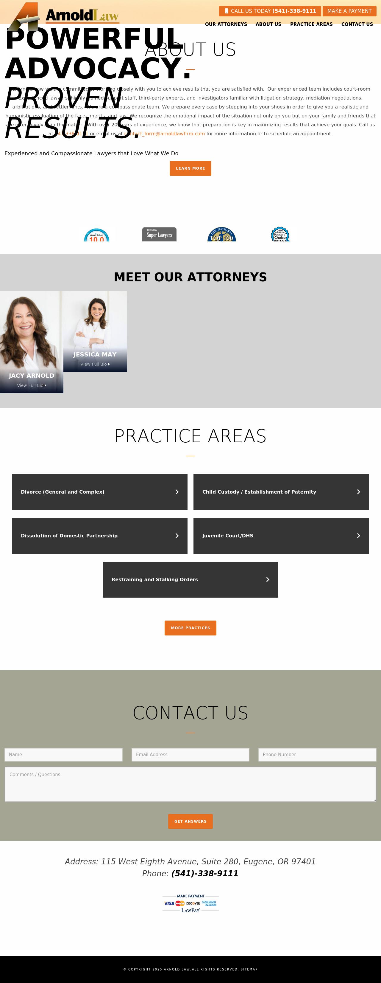 Arnold Law - Eugene OR Lawyers