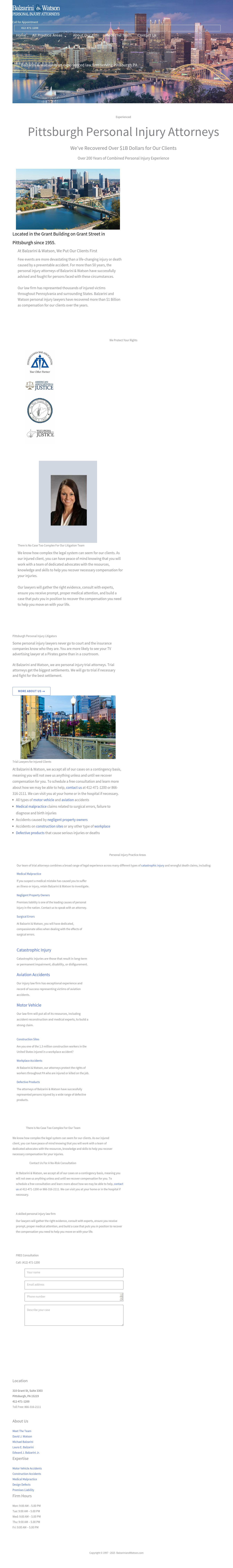 Balzarini & Watson - Pittsburgh PA Lawyers