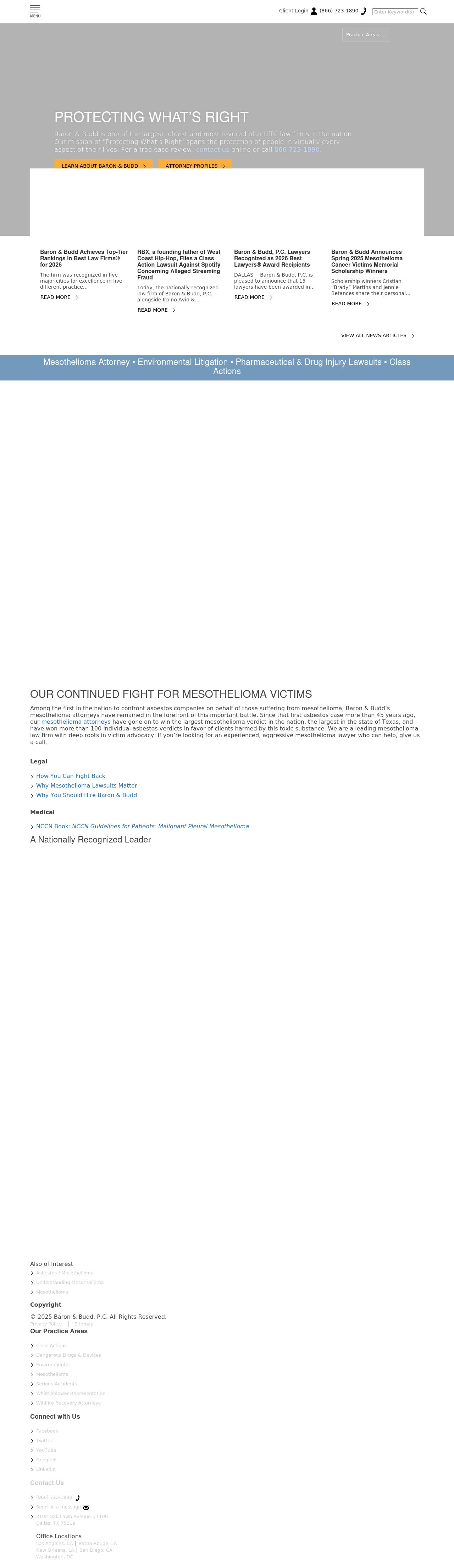 Baron & Budd PC - Baton Rouge LA Lawyers