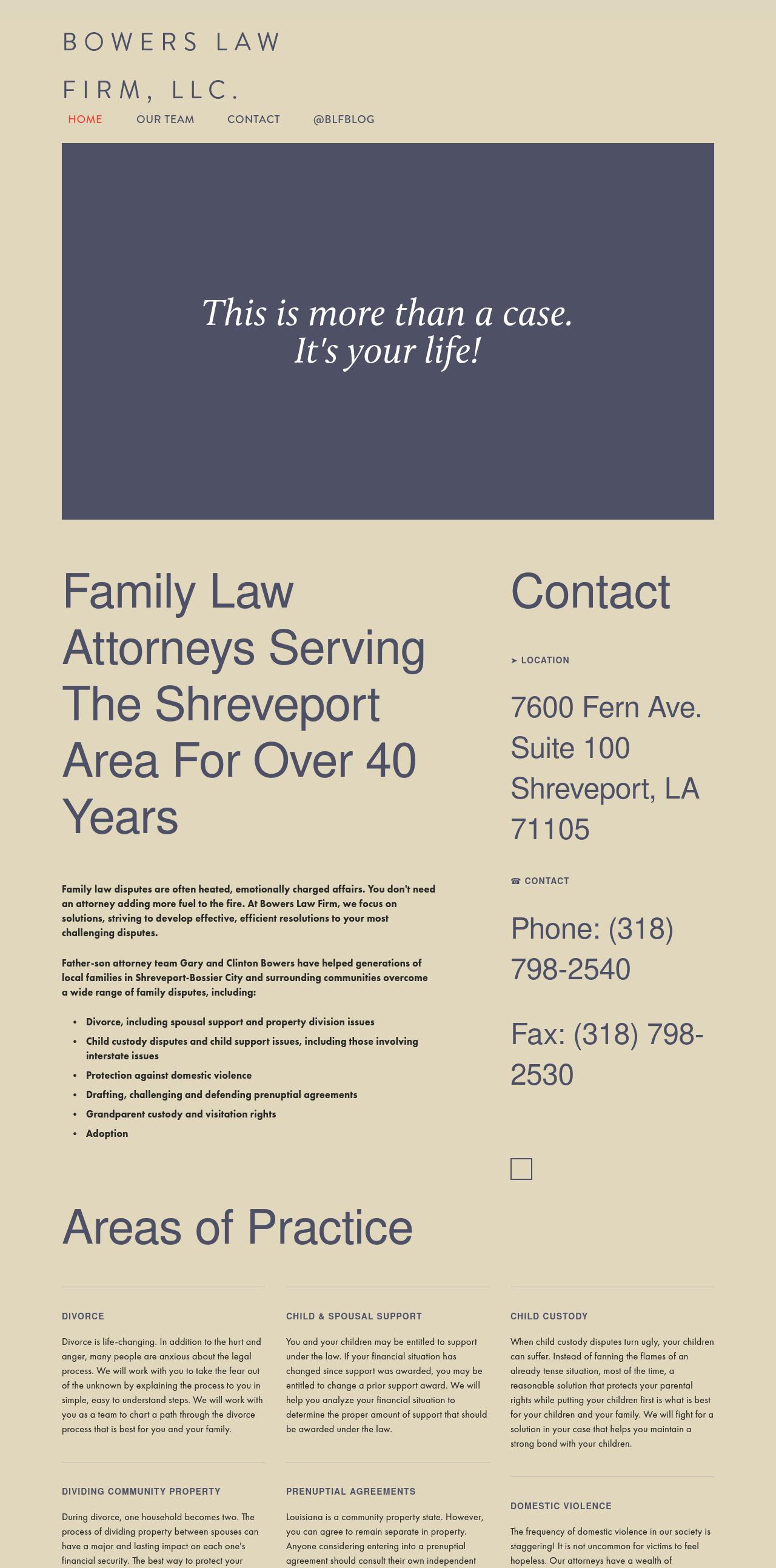 Bowers Law Firm, LLC - Shreveport LA Lawyers