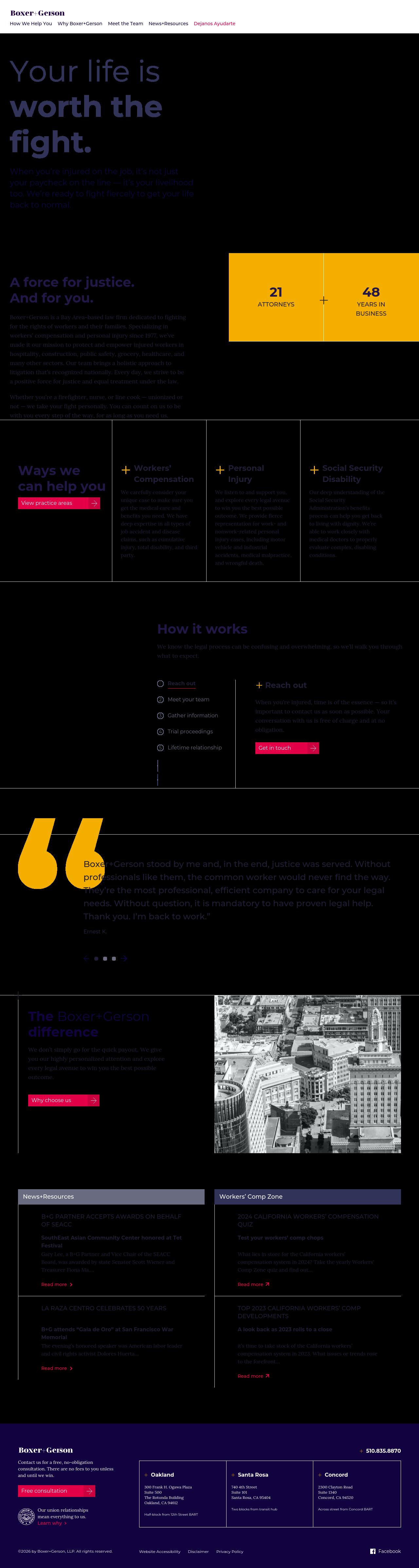 Boxer & Gerson, LLP - Oakland CA Lawyers