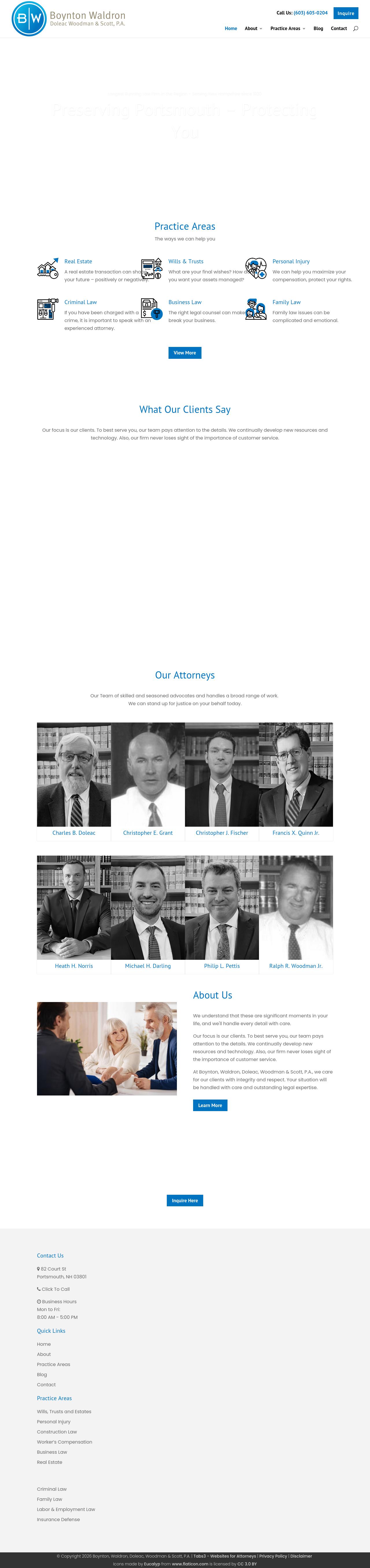 Boynton, Waldron, Doleac, Woodman & Scott, P.A. - Portsmouth NH Lawyers