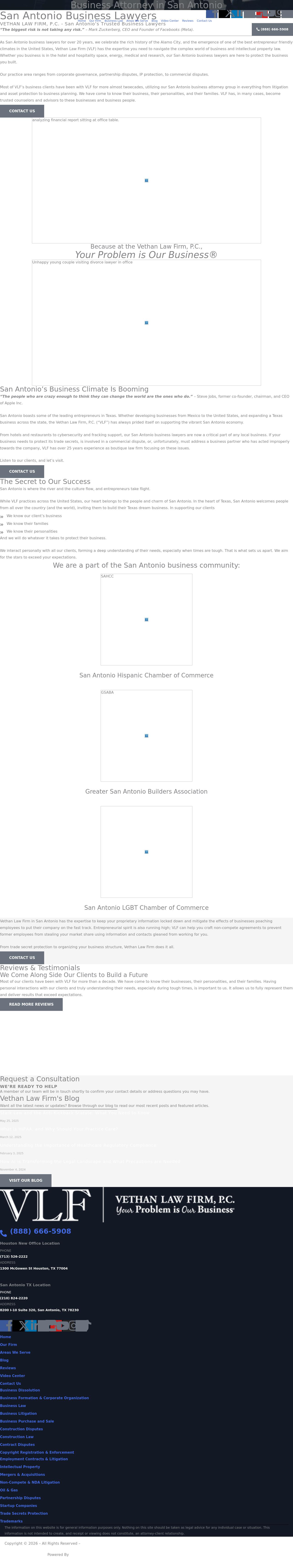 Vethan Law Firm P.C. - San Antonio TX Lawyers