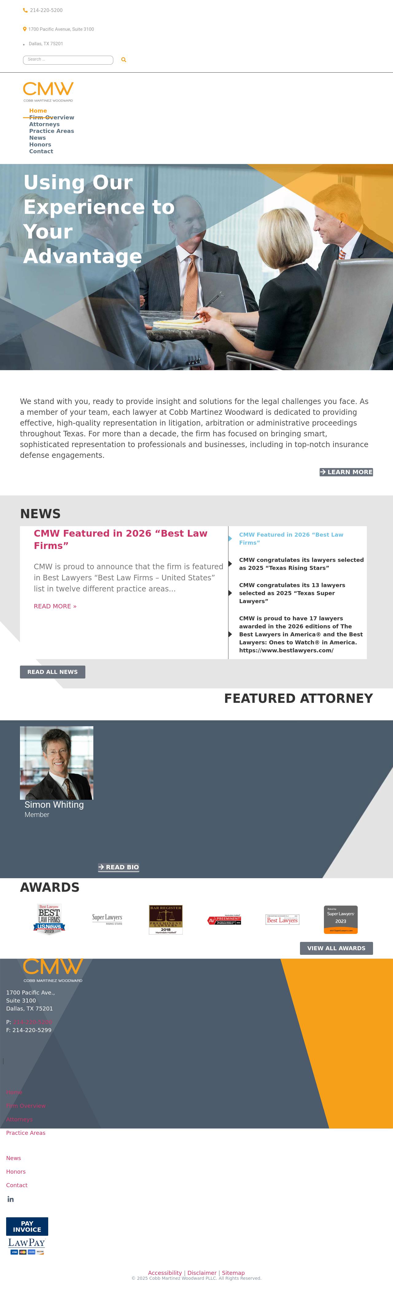 Cobb Martinez Woodward PLLC - Dallas TX Lawyers