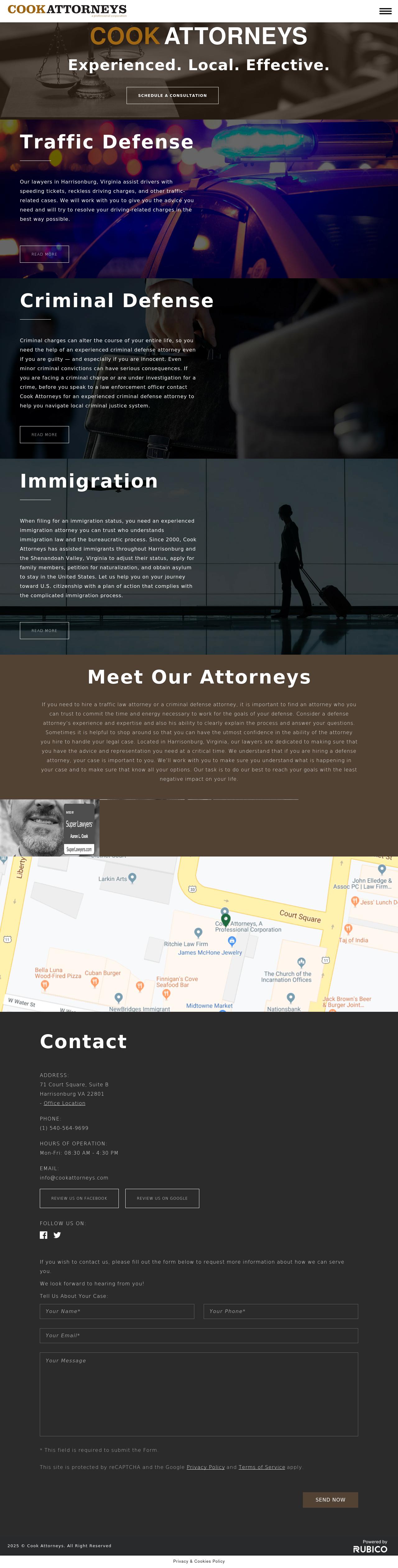 Cook Attorneys, a professional corporation - Harrisonburg VA Lawyers