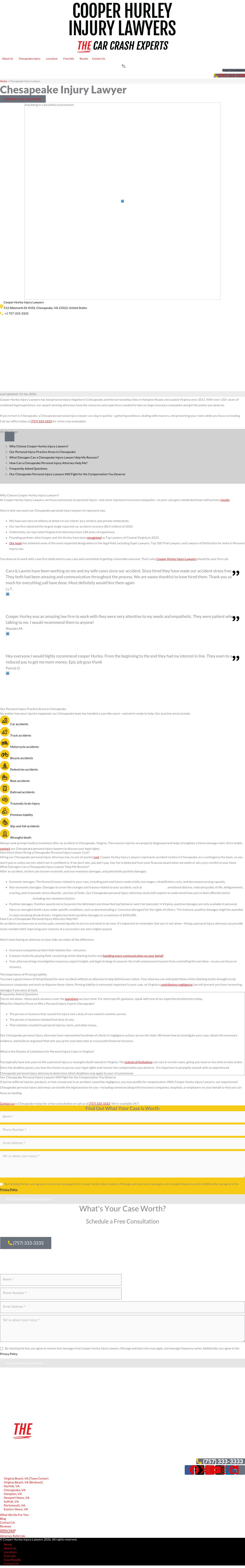 Cooper Hurley Injury Lawyers - Chesapeake VA Lawyers