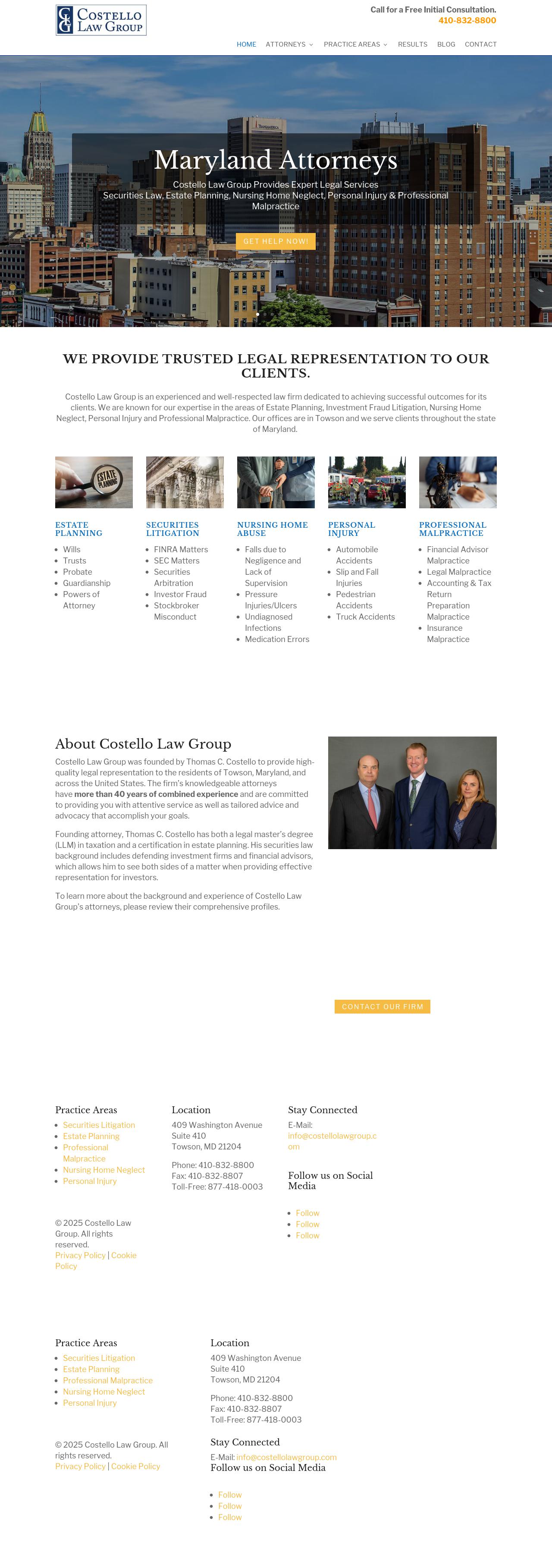 Costello Law Group - Towson MD Lawyers