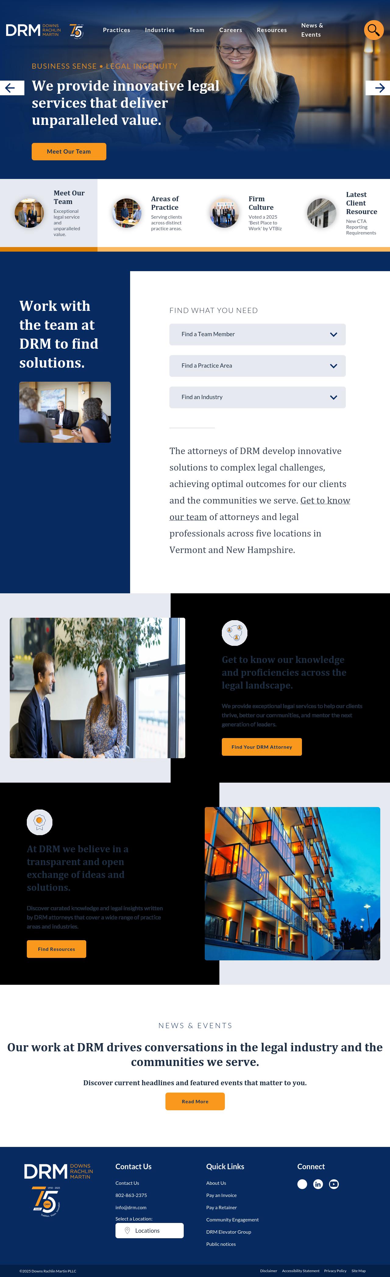 Downs Rachlin Martin PLLC - Brattleboro VT Lawyers