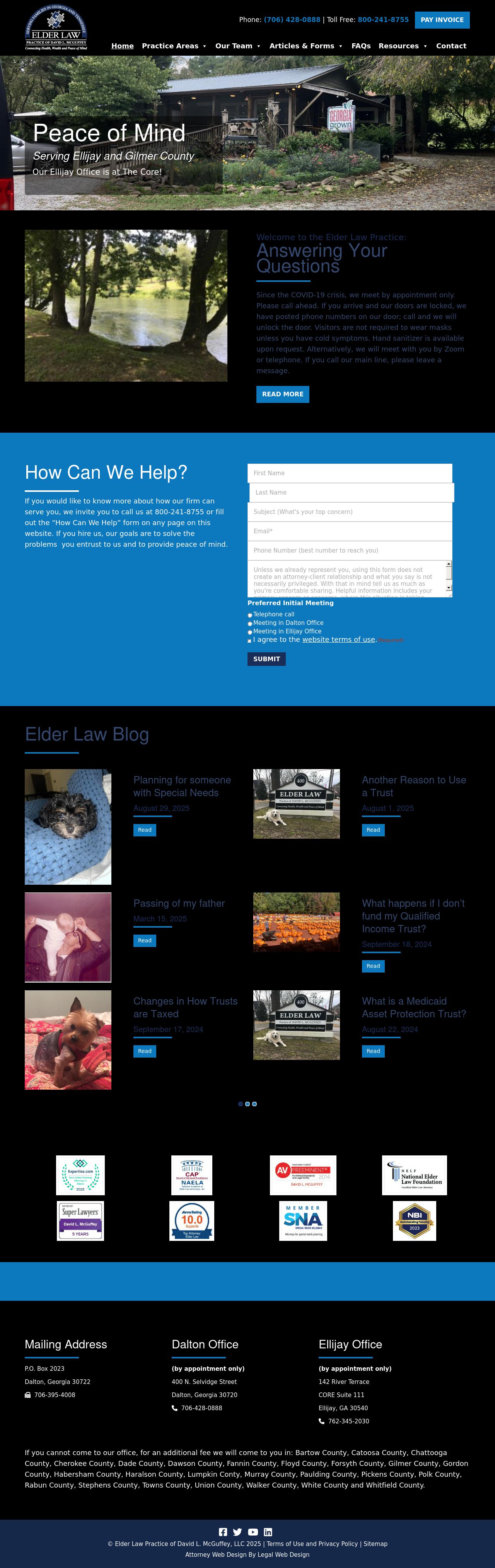 Elder Law Practice of David L. McGuffey - Dalton GA Lawyers