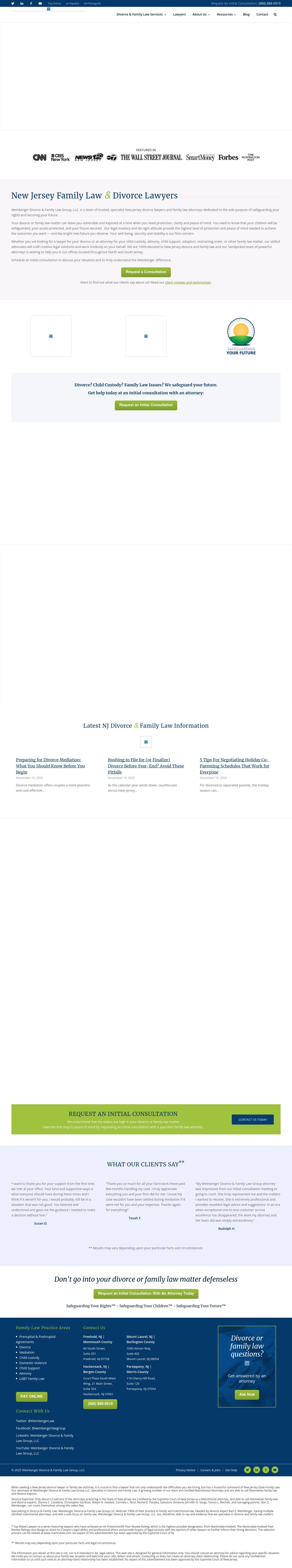 Weinberger Divorce & Family Law Group - Parsippany NJ Lawyers