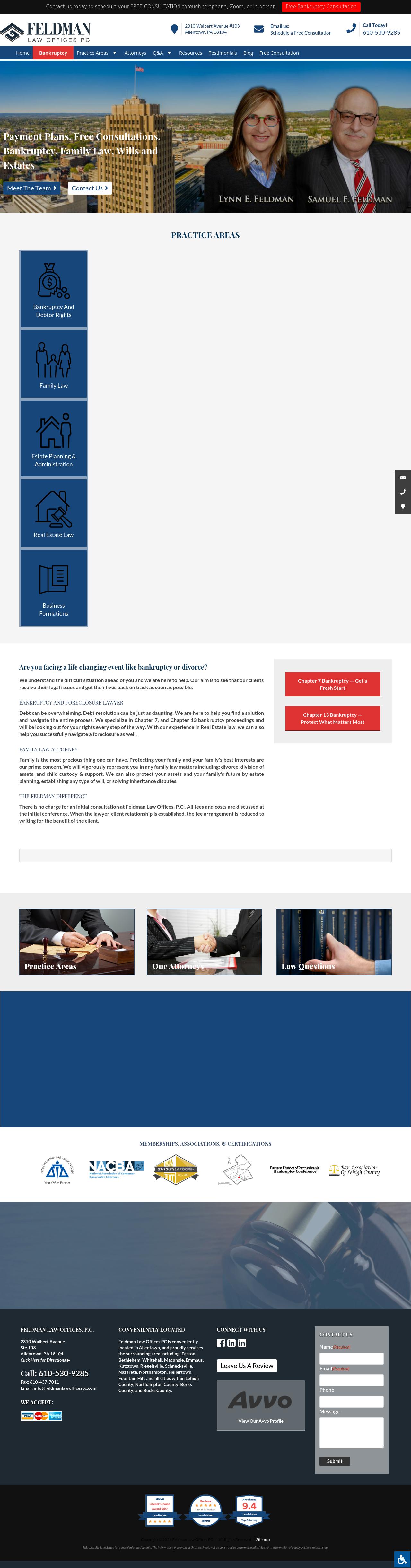 Feldman Law Offices PC - Allentown PA Lawyers