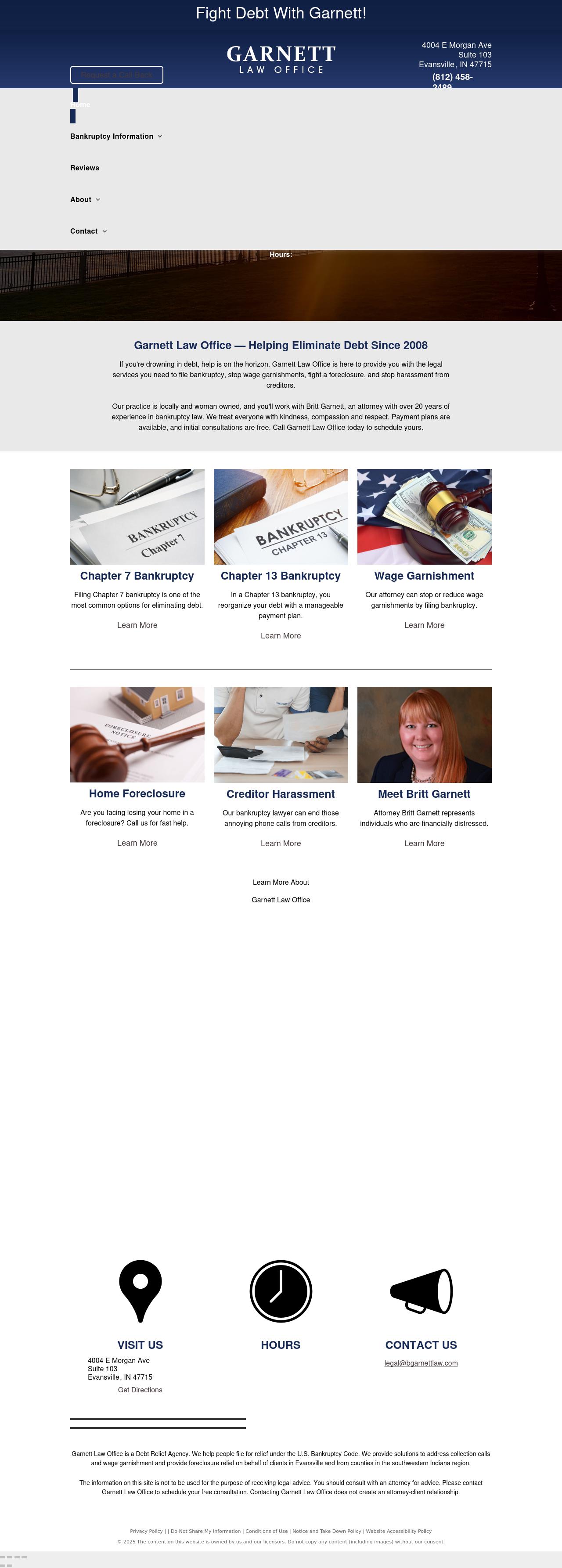 Garnett Law Office - Evansville IN Lawyers