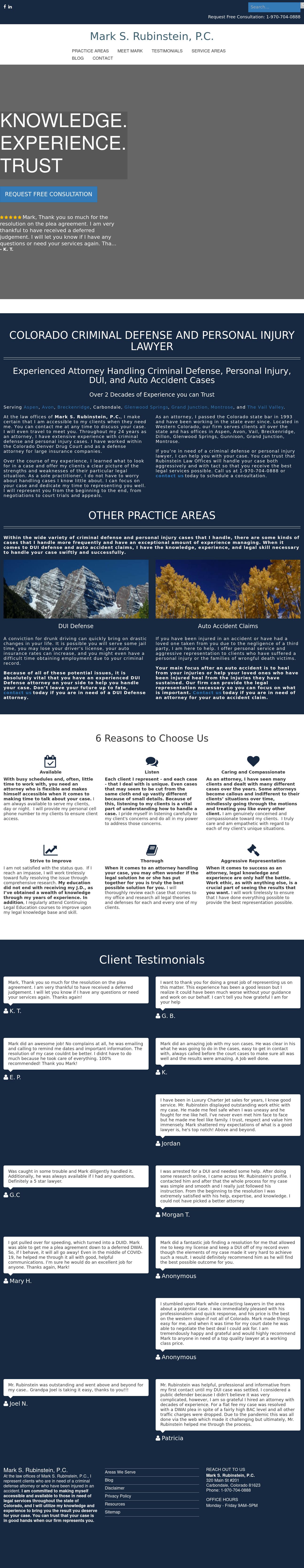 Mark S. Rubinstein, P.C. - Glenwood Springs CO Lawyers