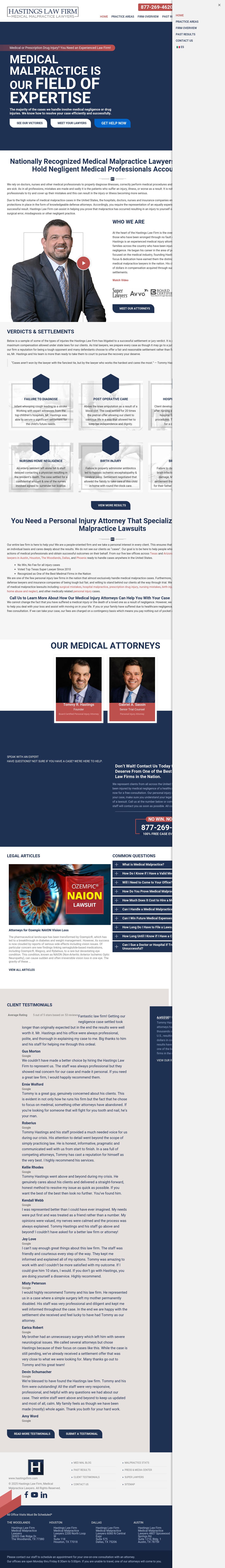 Hastings Law Firm P.C. - The Woodlands TX Lawyers