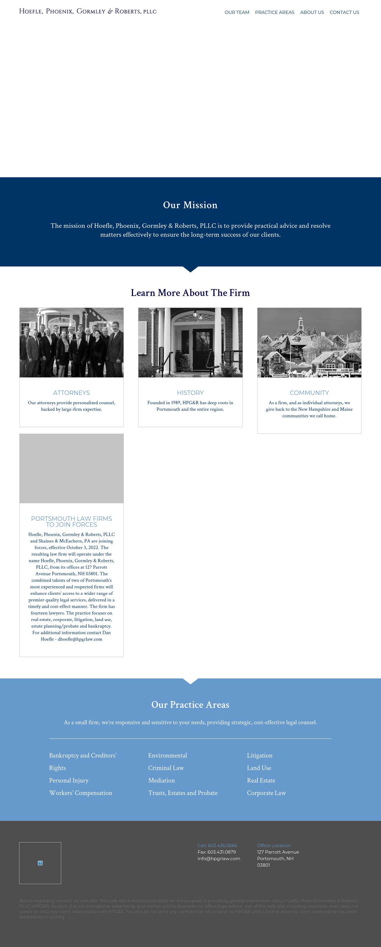 Hoefle, Phoenix, Gormley & Roberts, P.A. - Portsmouth NH Lawyers