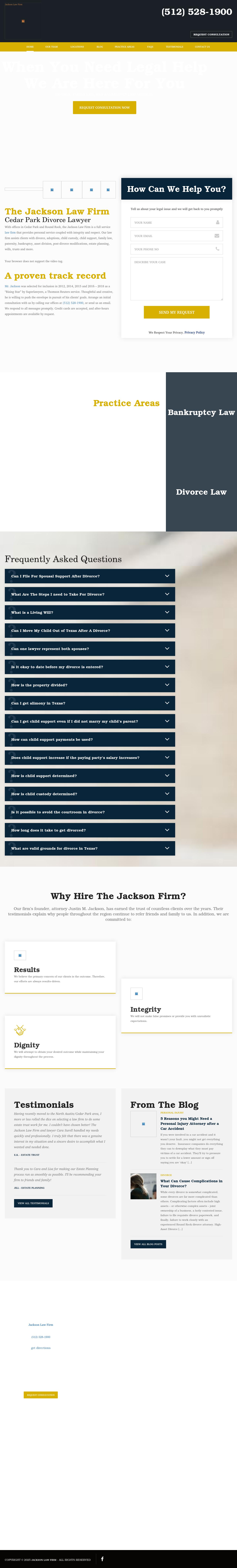 Jackson Law Firm - Cedar Park TX Lawyers