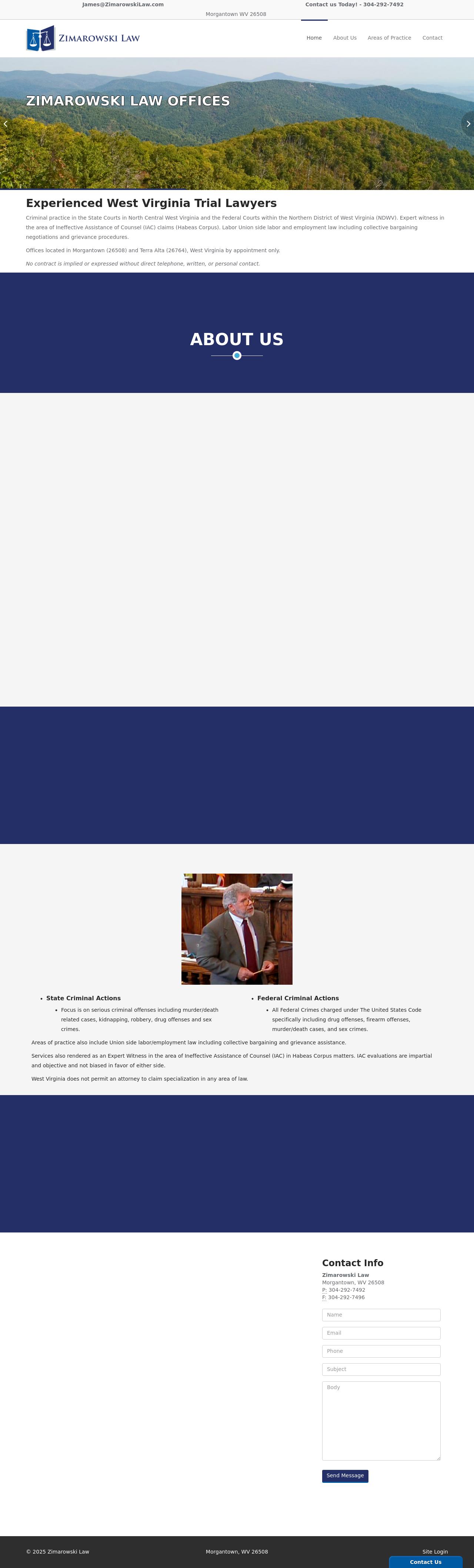 James B. Zimarowski Law Offices - Morgantown WV Lawyers