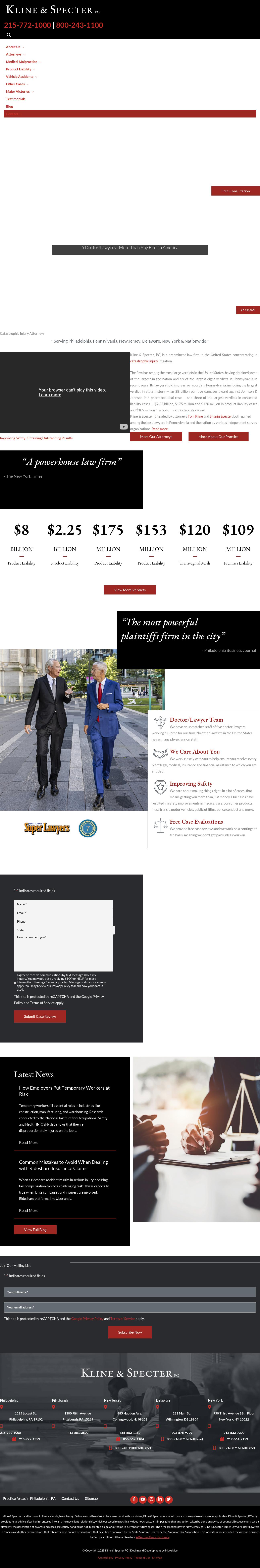 Kline & Specter PC - Philadelphia PA Lawyers