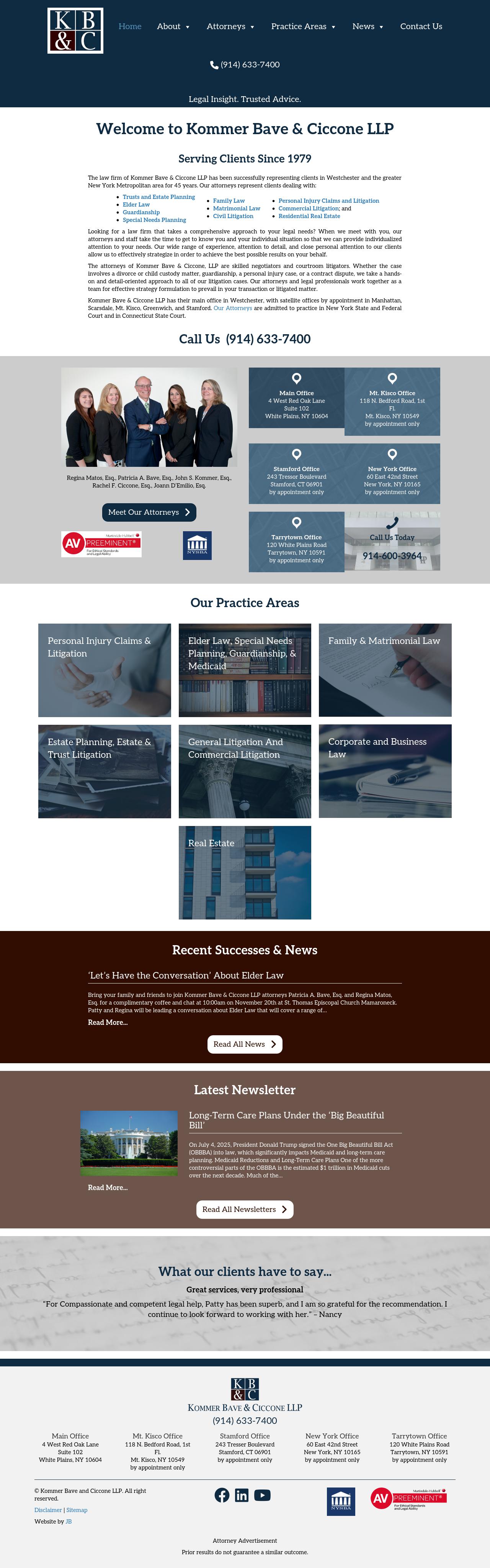 Kommer Bave & Ollman LLP - New York NY Lawyers