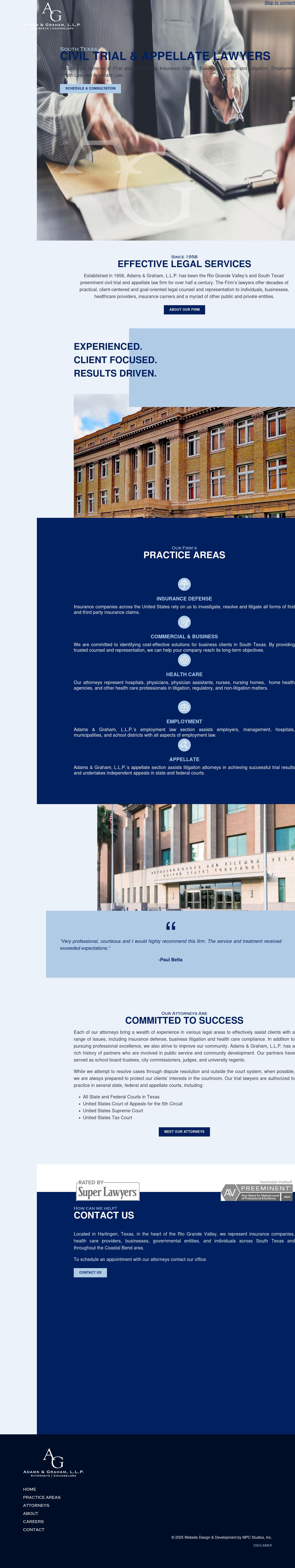 Law Office of Adams & Graham, L.L.P. - Harlingen TX Lawyers