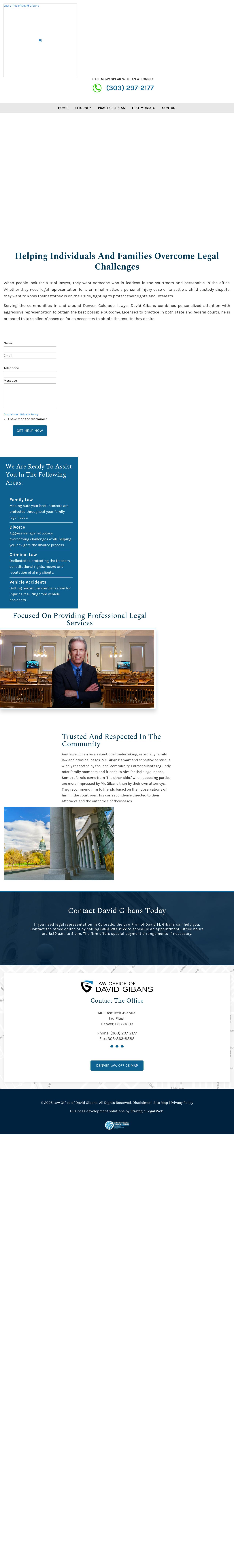 Law Office of David Gibans - Denver CO Lawyers