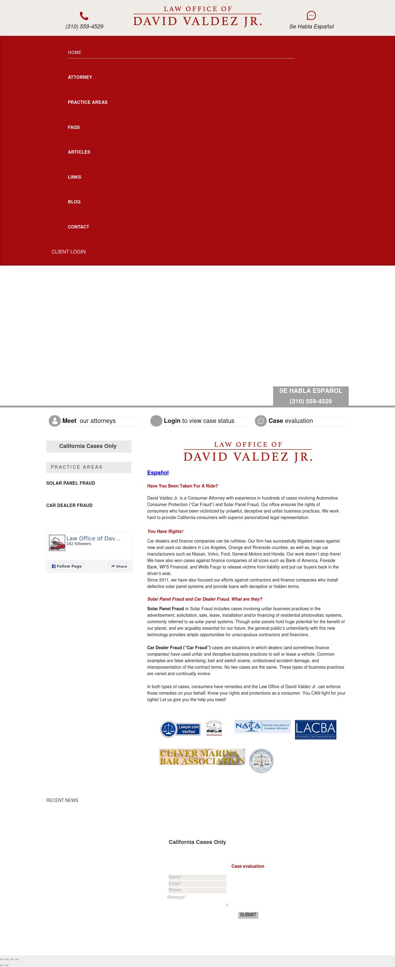 Law Office of David Valdez Jr. - Culver City CA Lawyers