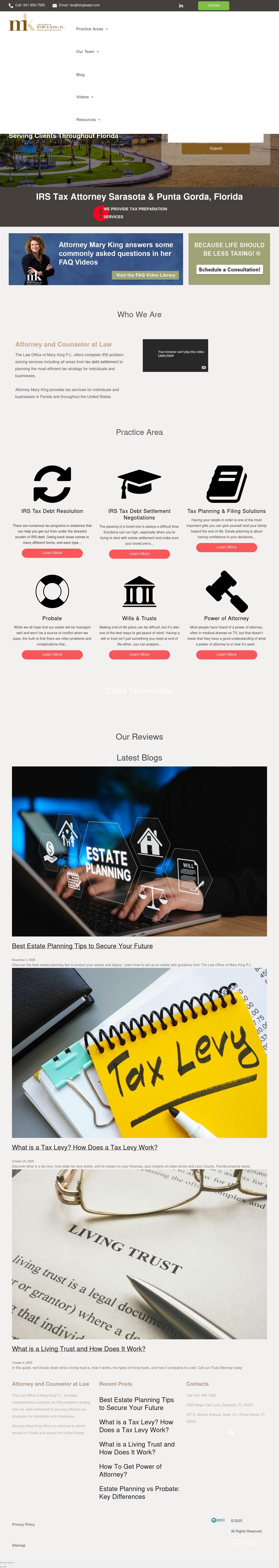 Law Office Of Mary E. King P.L. - Sarasota FL Lawyers