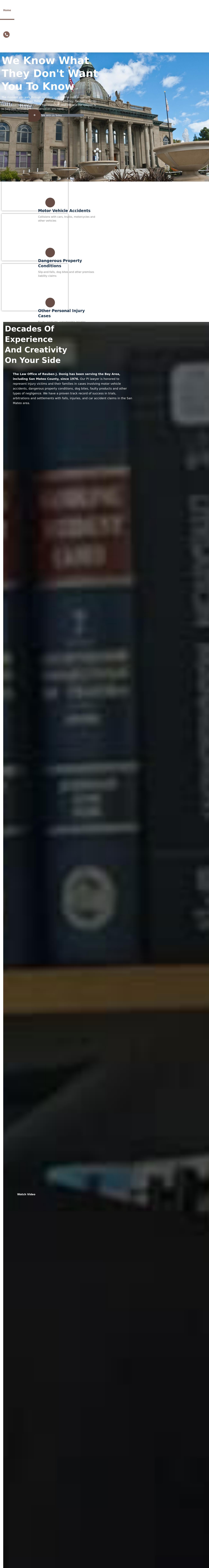 Law Office of Reuben J. Donig - San Mateo CA Lawyers