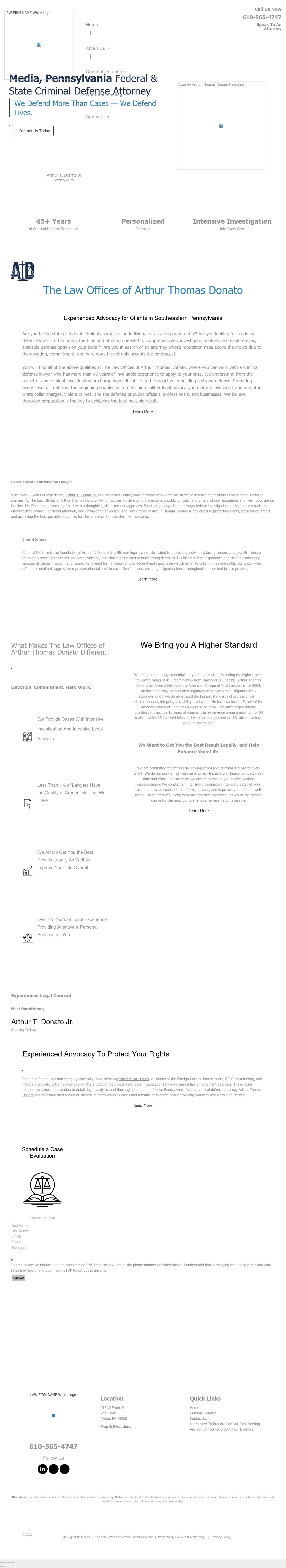 Law Offices of Arthur Thomas Donato - Media PA Lawyers