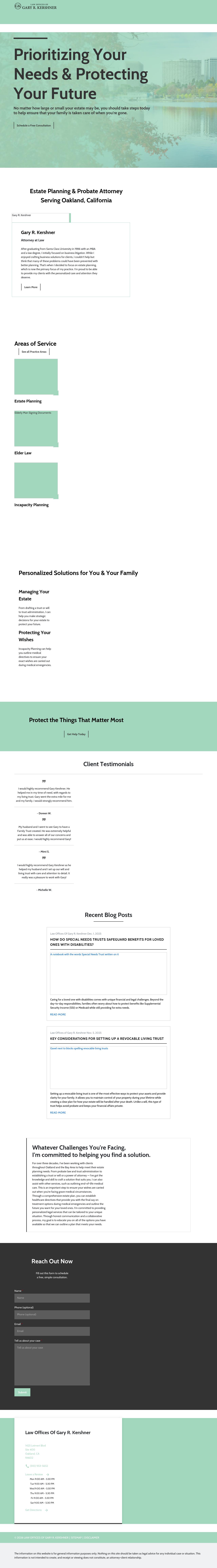 Law Offices of Gary R. Kershner - Oakland CA Lawyers