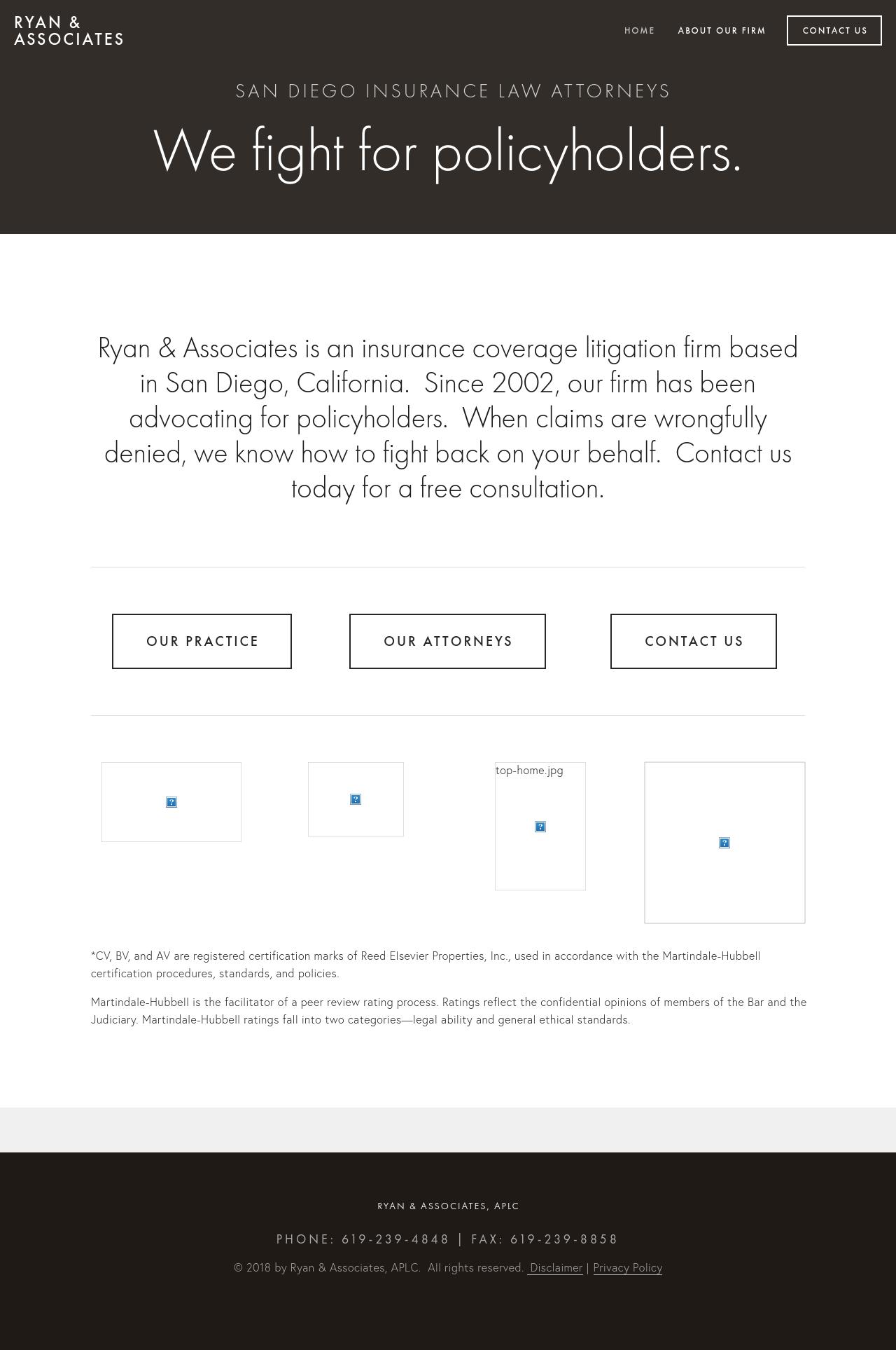 Law Offices of Greg J. Ryan - San Diego CA Lawyers