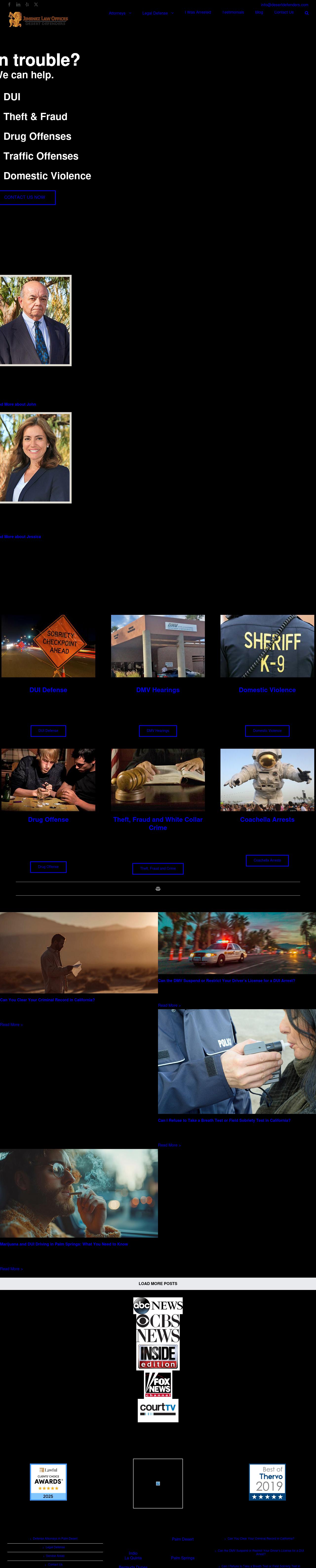 Law Offices of John Jimenez - Palm Desert CA Lawyers