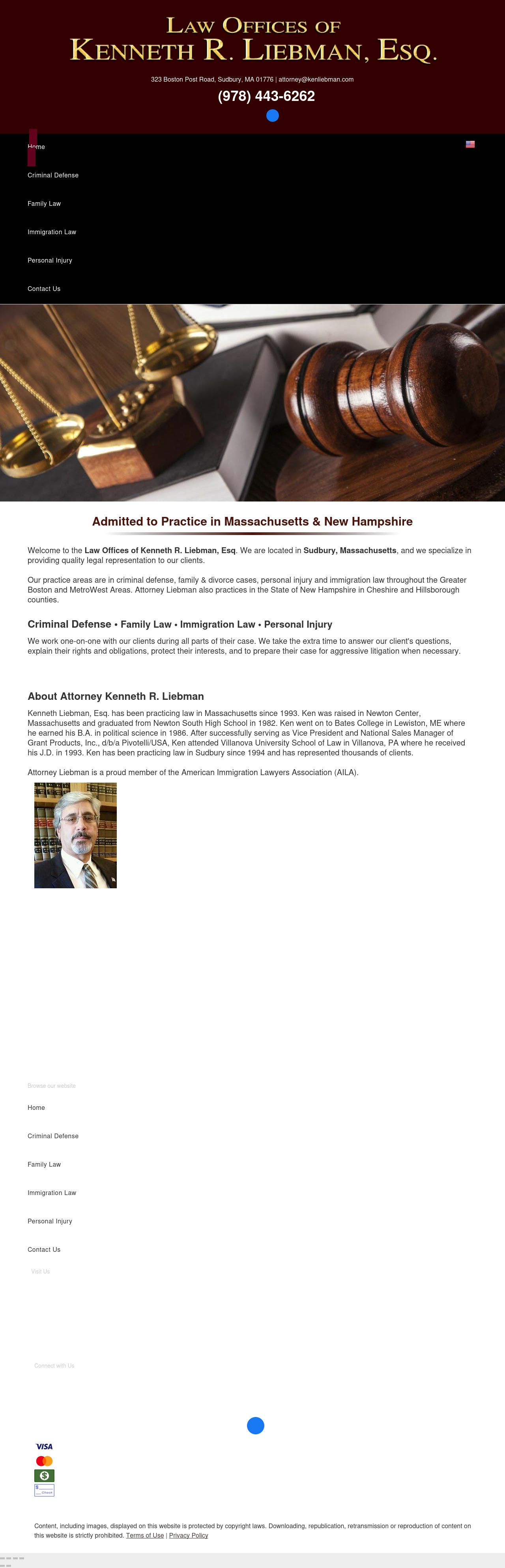 Law Offices of Kenneth R. Liebman, Esq. - Sudbury MA Lawyers