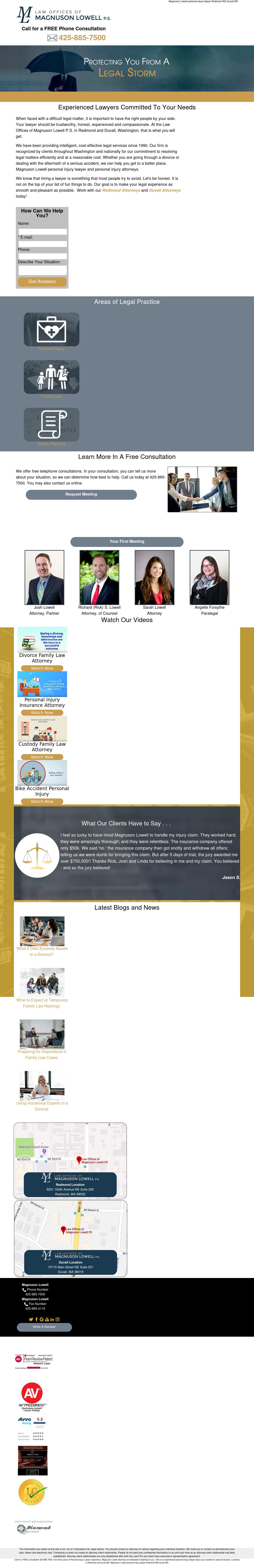 Law Offices of Magnuson Lowell P.S. - Spokane WA Lawyers