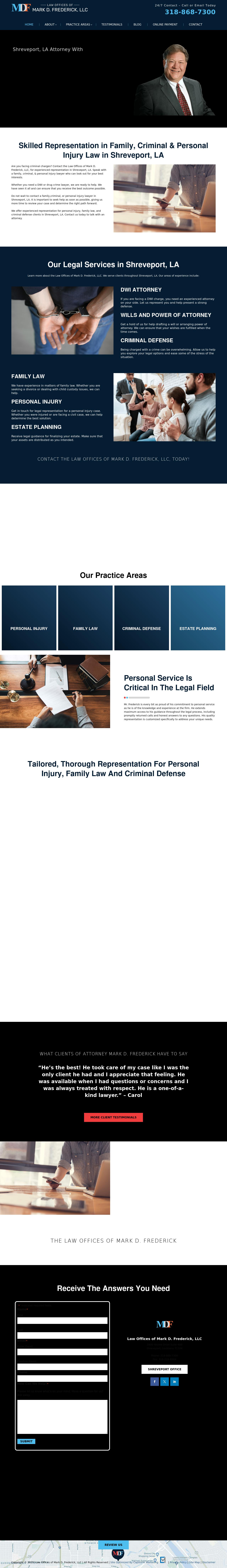 Law Offices of Mark D. Frederick, LLC - Shreveport LA Lawyers