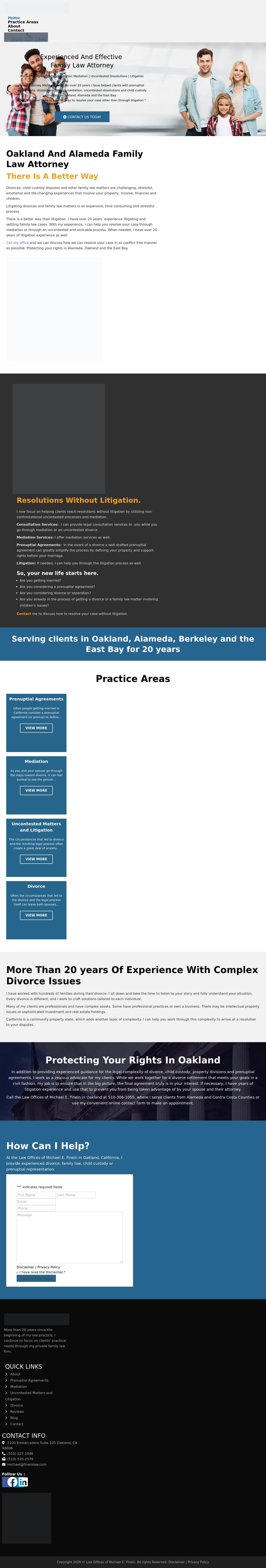 Law Offices of Michael E. Finein - Oakland CA Lawyers