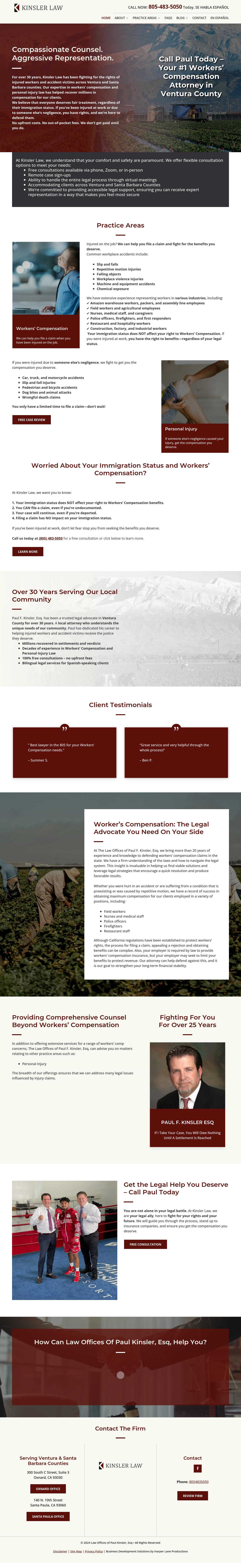 Law Offices of Paul F. Kinsler - Santa Maria CA Lawyers