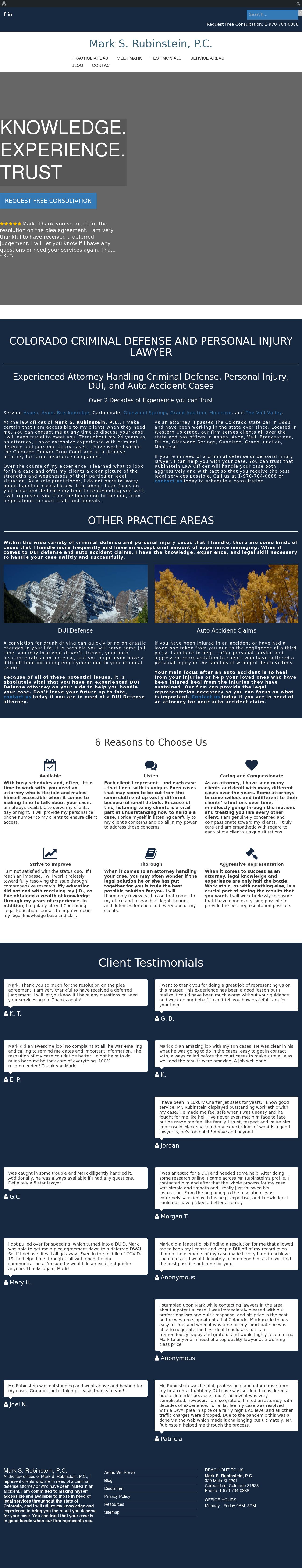 Mark S. Rubinstein, P.C. - Vail CO Lawyers