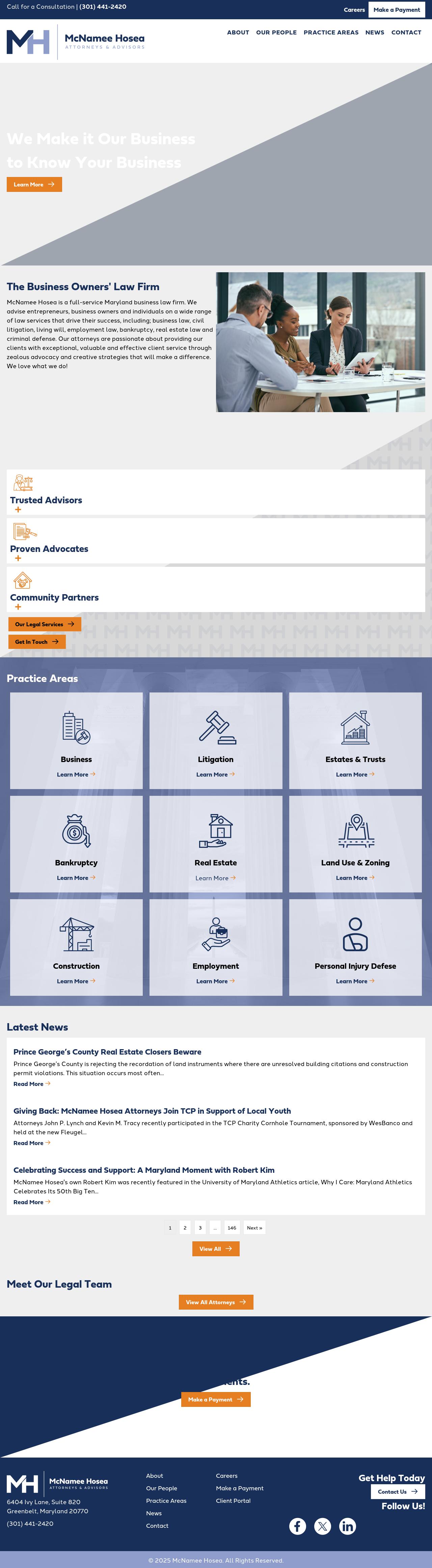 McNamee, Hosea, Jernigan, Kim, Greenan & Lynch, P.A. - Annapolis MD Lawyers