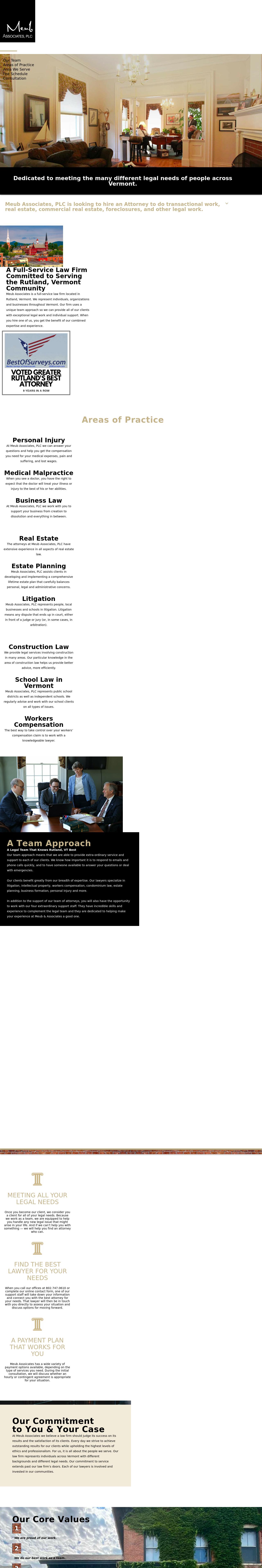 Meub Gallivan & Larson, Attorneys, P.C. - Rutland VT Lawyers