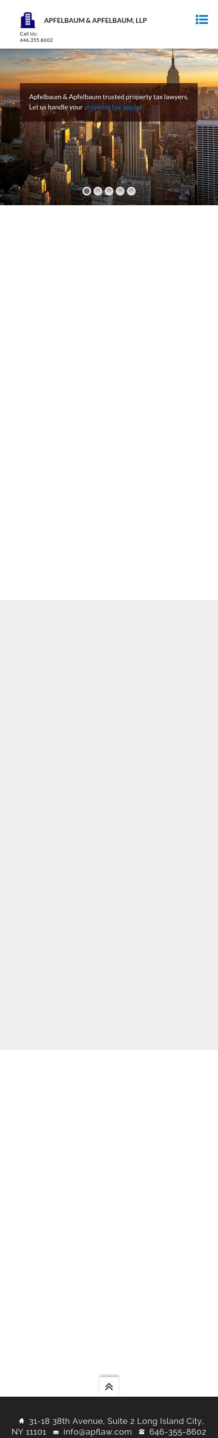 APFELBAUM & APFELBAUM, LLP - Long Island City NY Lawyers