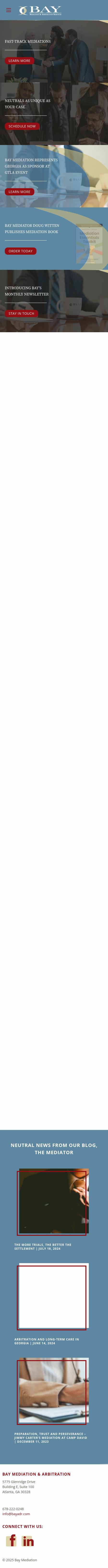 Bay Mediation & Arbitration Services, LLC - Atlanta GA Lawyers