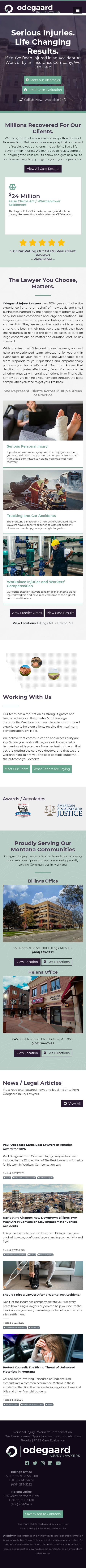 Odegaard Injury Lawyers - Billings MT Lawyers