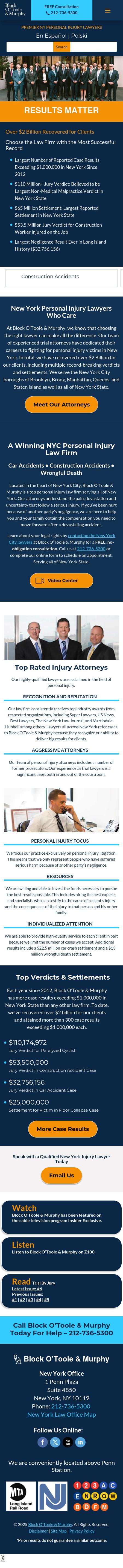 Block O'Toole & Murphy - New York NY Lawyers