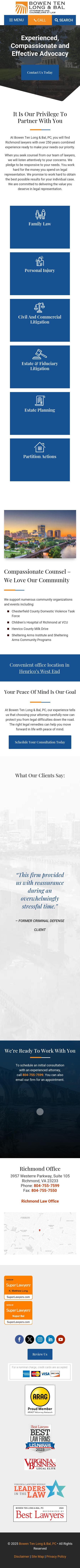 Bowen Ten Cardani, PC - Richmond VA Lawyers